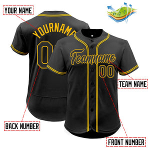 custom baseball jersey black