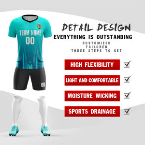 Custom Light Green Fashion Soccer Sets Jersey