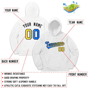 Custom White Classic Style Sweatshirt Fashion Hoodie Uniform