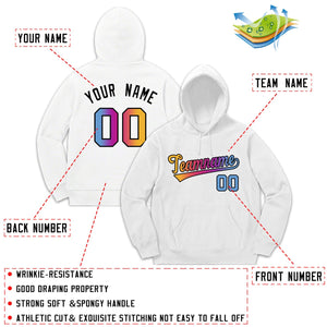 Custom White Classic Style Sweatshirt Fashion Hoodie Uniforms