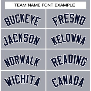 Custom Gray Navy-White Raglan Sleeves Pullover Personalized Team Sweatshirt Hoodie