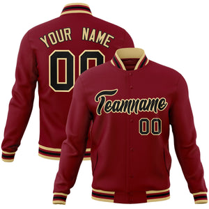 alabama crimson varsity full-snap baseball jackets