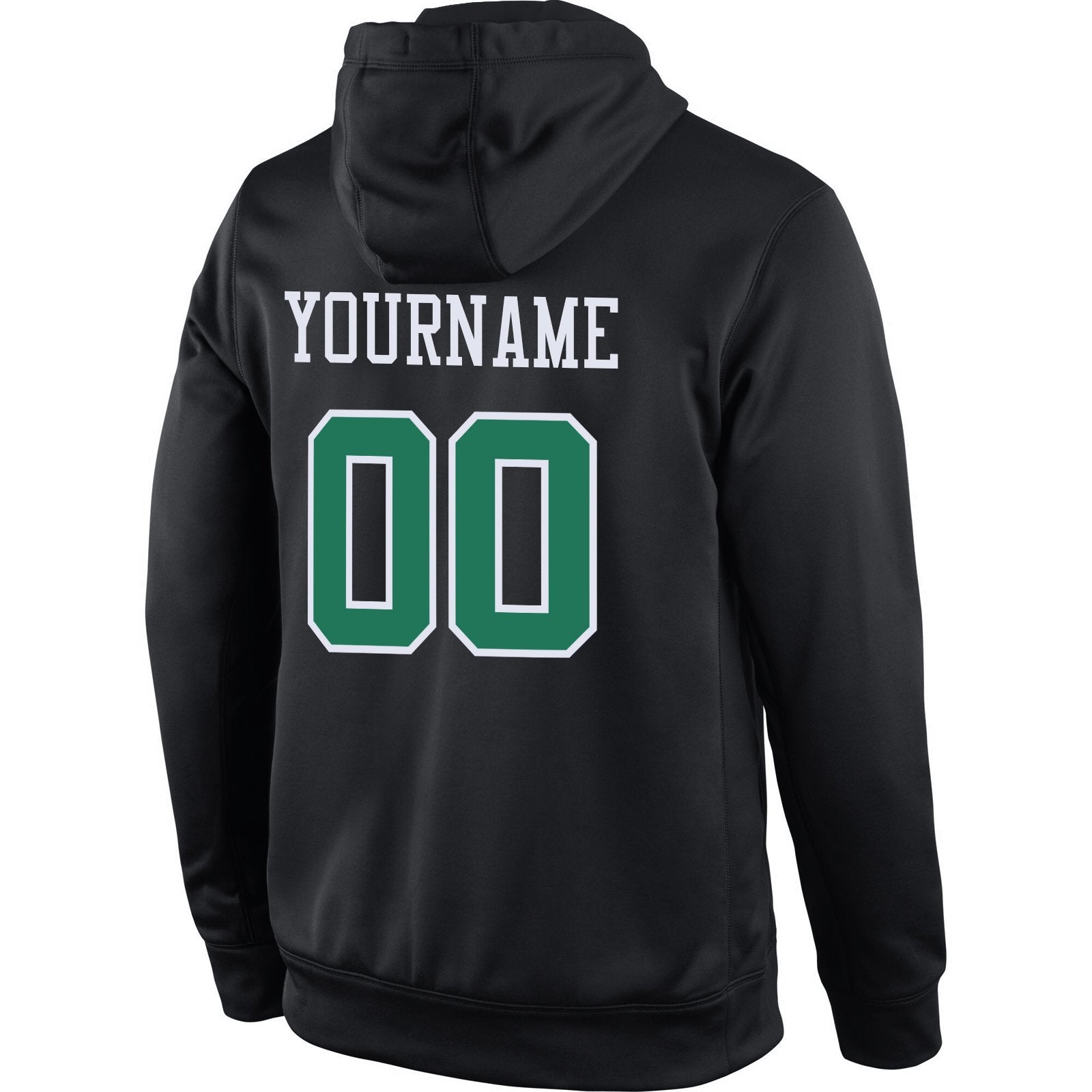 Custom Black Green-Gray Classic Style Pullover Sport Fashion Hoodie Uniform