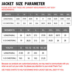 Jacket Size Chart