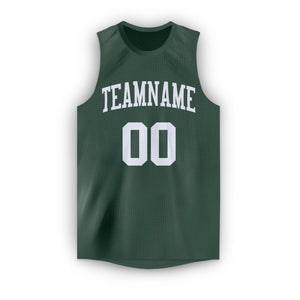 Maillot de basket-ball personnalisé, vert chasseur personnalisé, hauts classiques, vêtements de sport à la mode